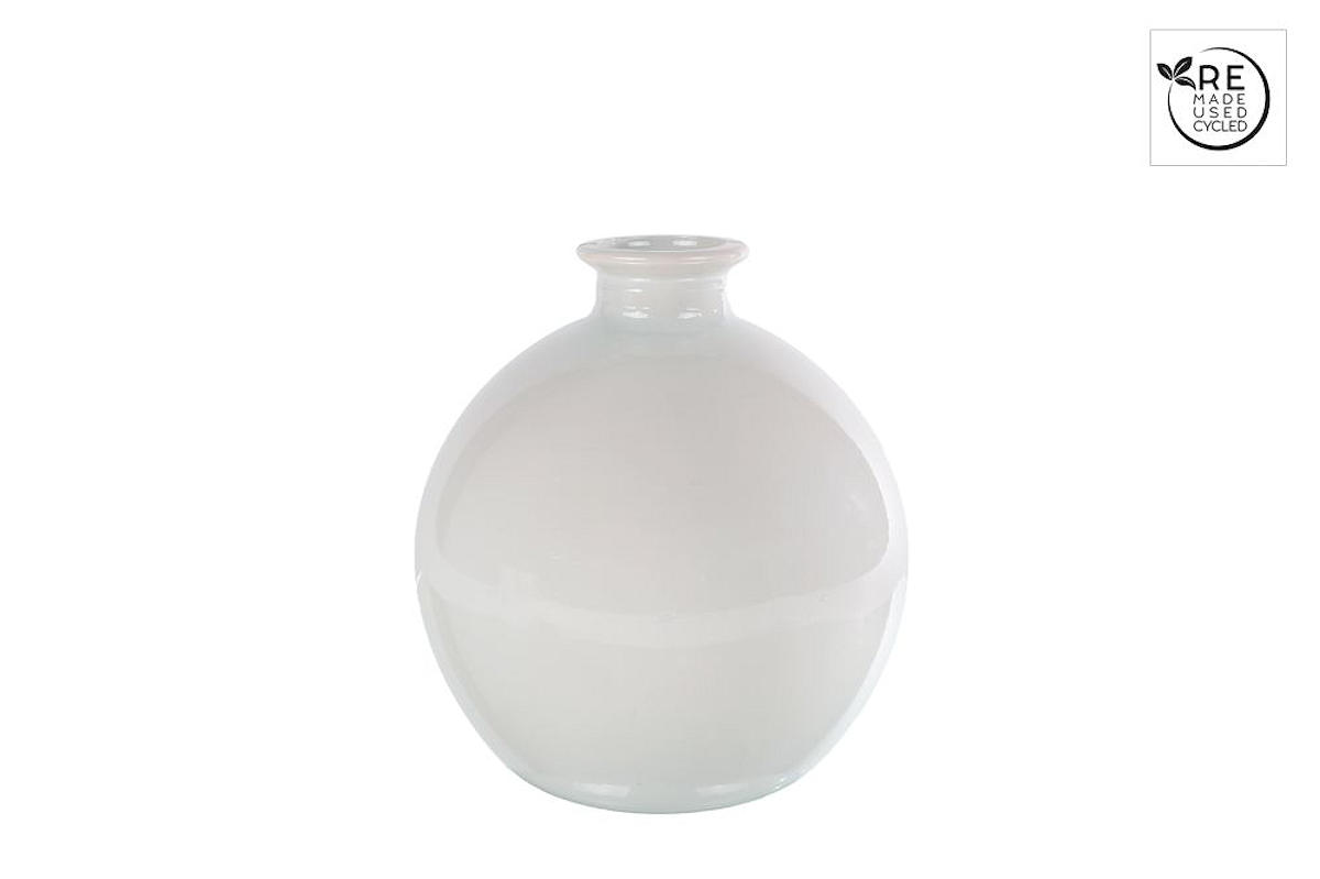 3R Vaas Artemis S off-white glas 16x16x18cm