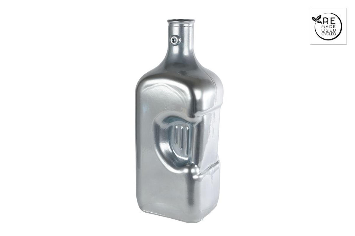 3R Kan Frigo zilver glas 12x12x32cm