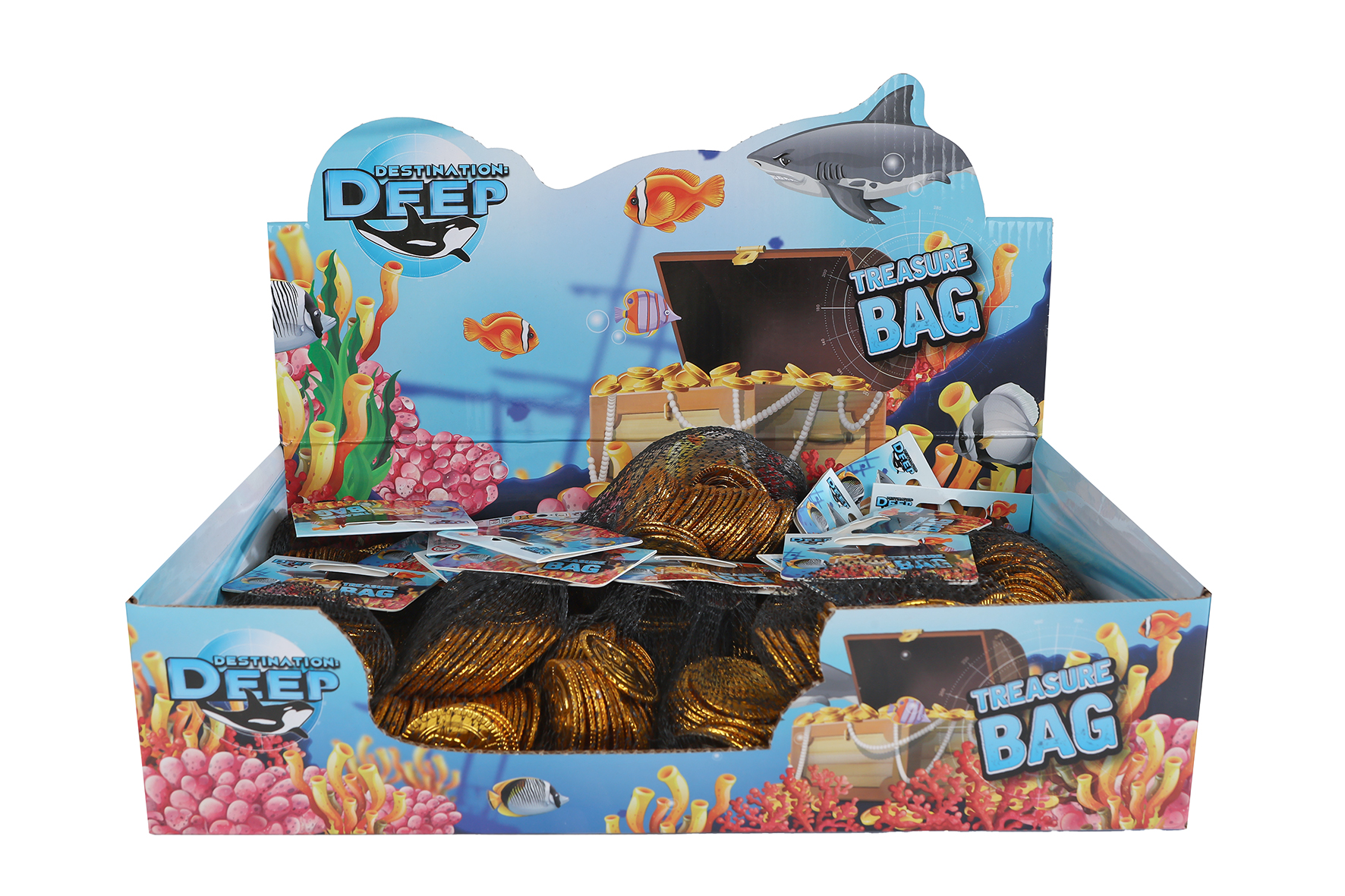 Destination Deep gouden munten 40 stuks in netje