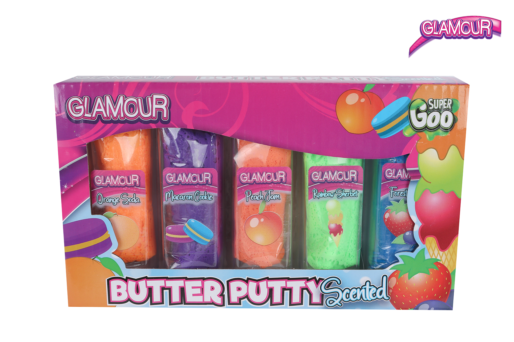 Glamour Super Goo boterputty 60gram 5ass kleur 20cm