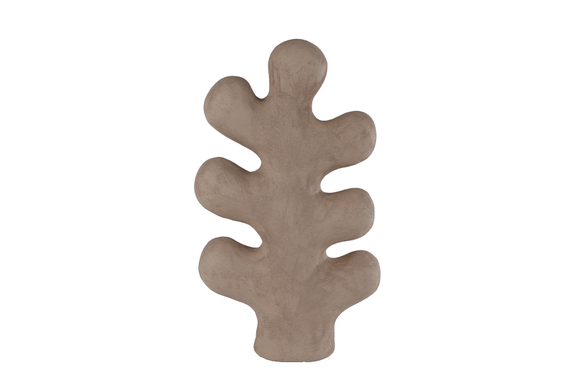 Sculptuur Tree Art S licht bruin aardew 26,5x8,5x46cm