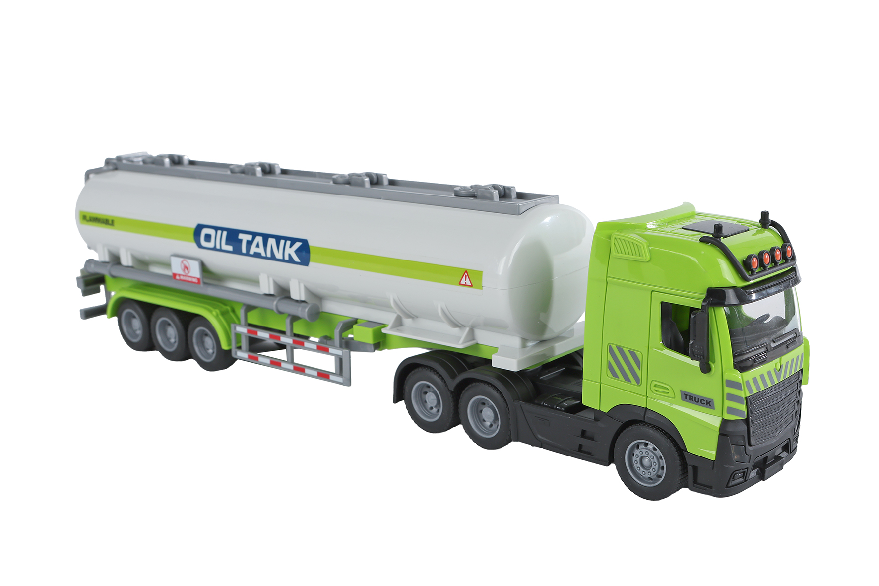 2-Play Vrachtwagen met tank frictie licht/geluid 38cm