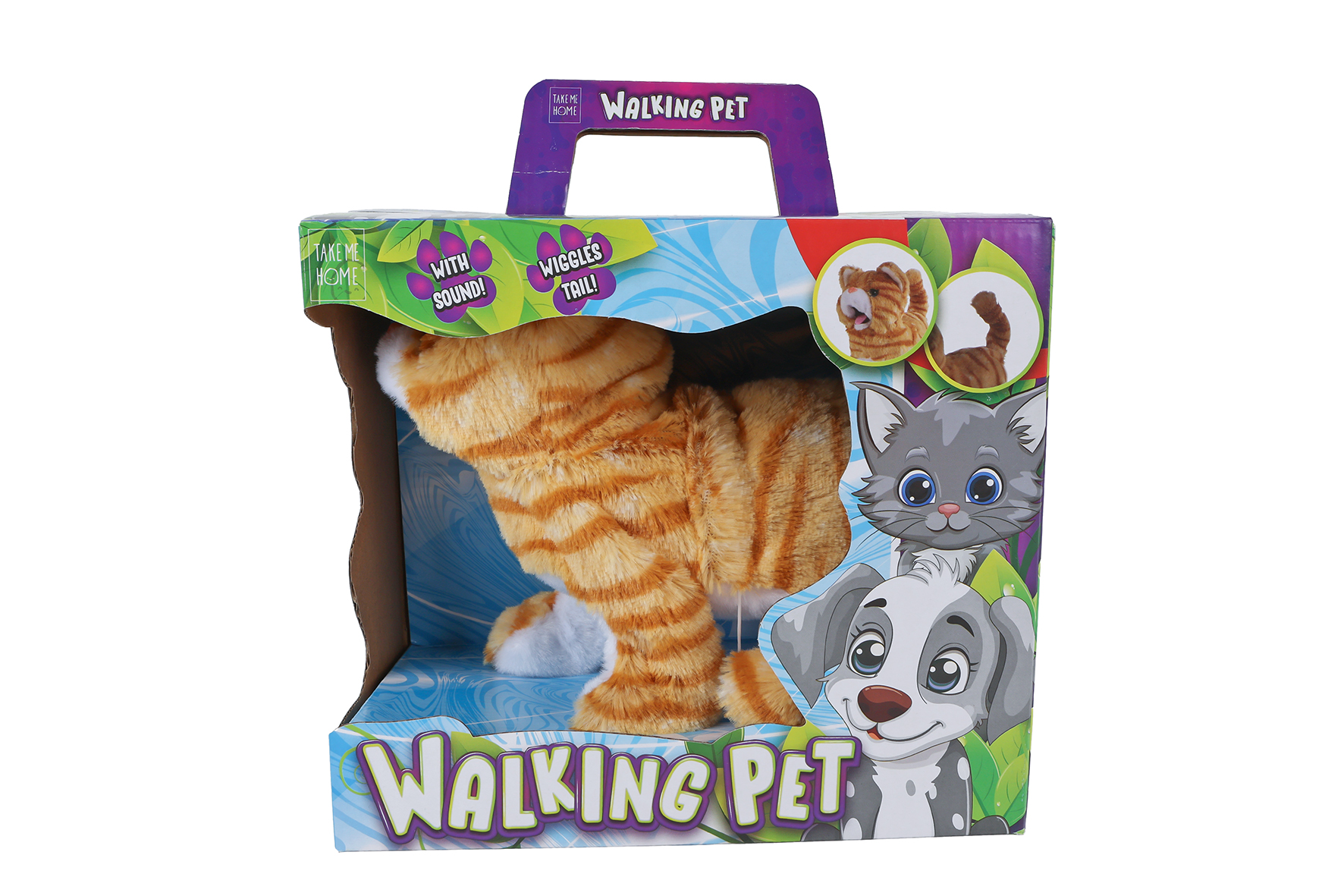 Take Me Home looppoes 21cm miauwend en kwispelend