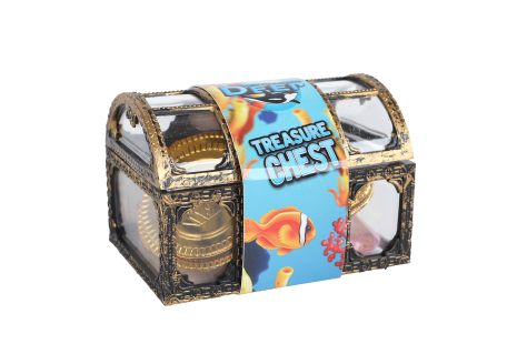 Destination Deep schatkist 12 munten en 12 diamanten 7,5cm