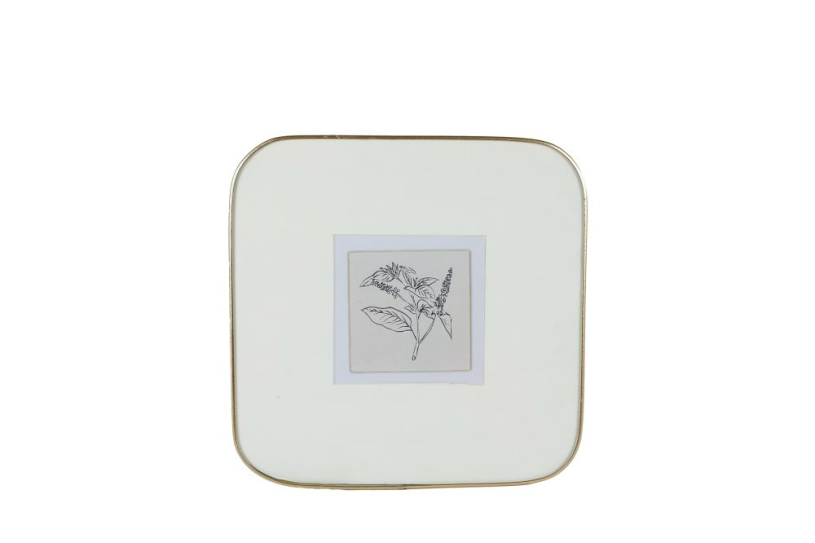 Fotolijst Lexy S 10x10 goud metaal/glas 21,5x21,5x1cm