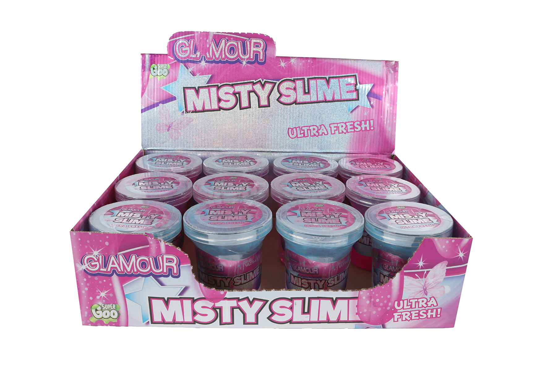 Glamour Super Goo misty twisty slijm 260gram assorti