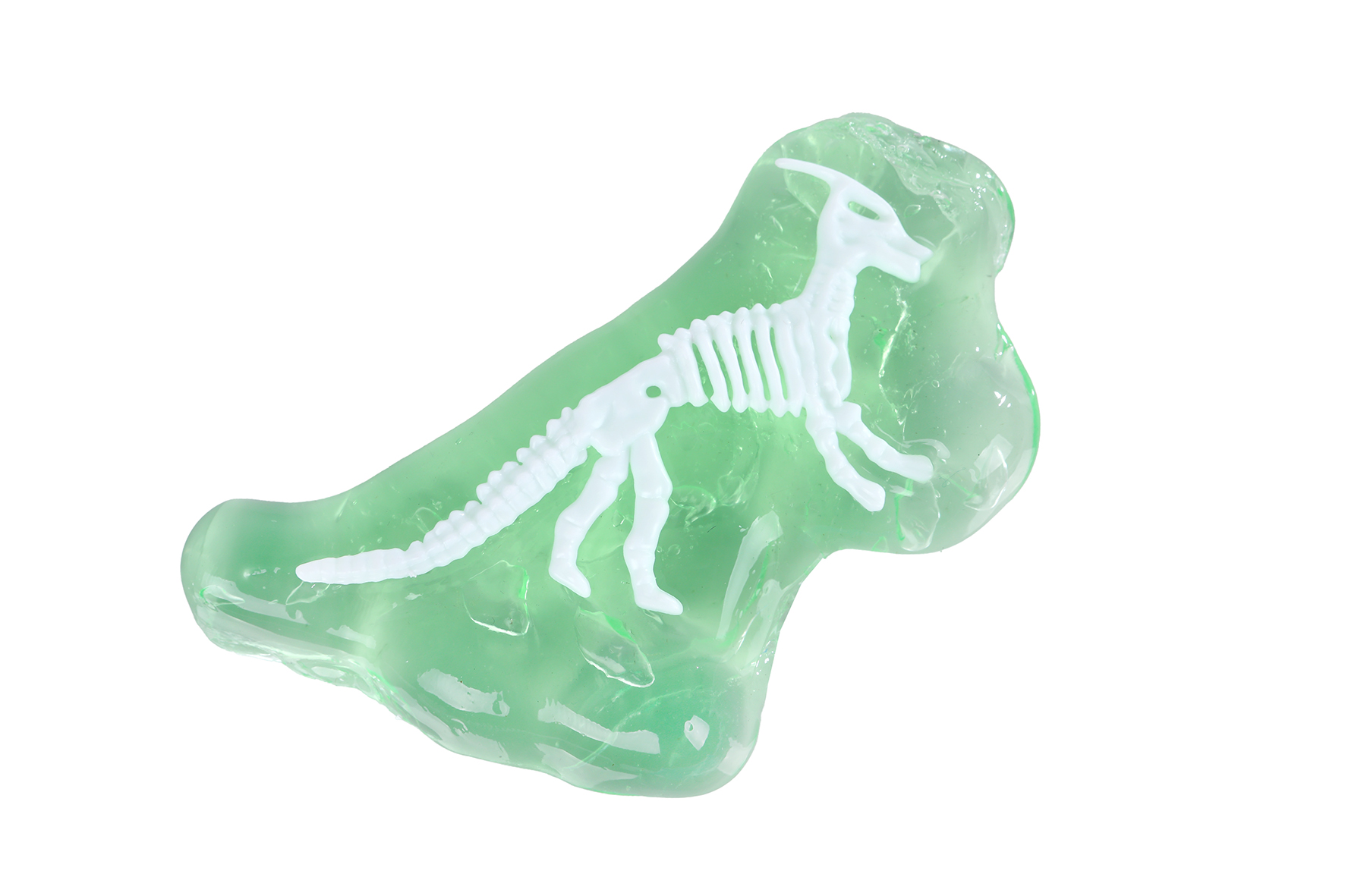 DinoWorld skelet met dinoslijm 6 figuren 4ass kleur 10cm