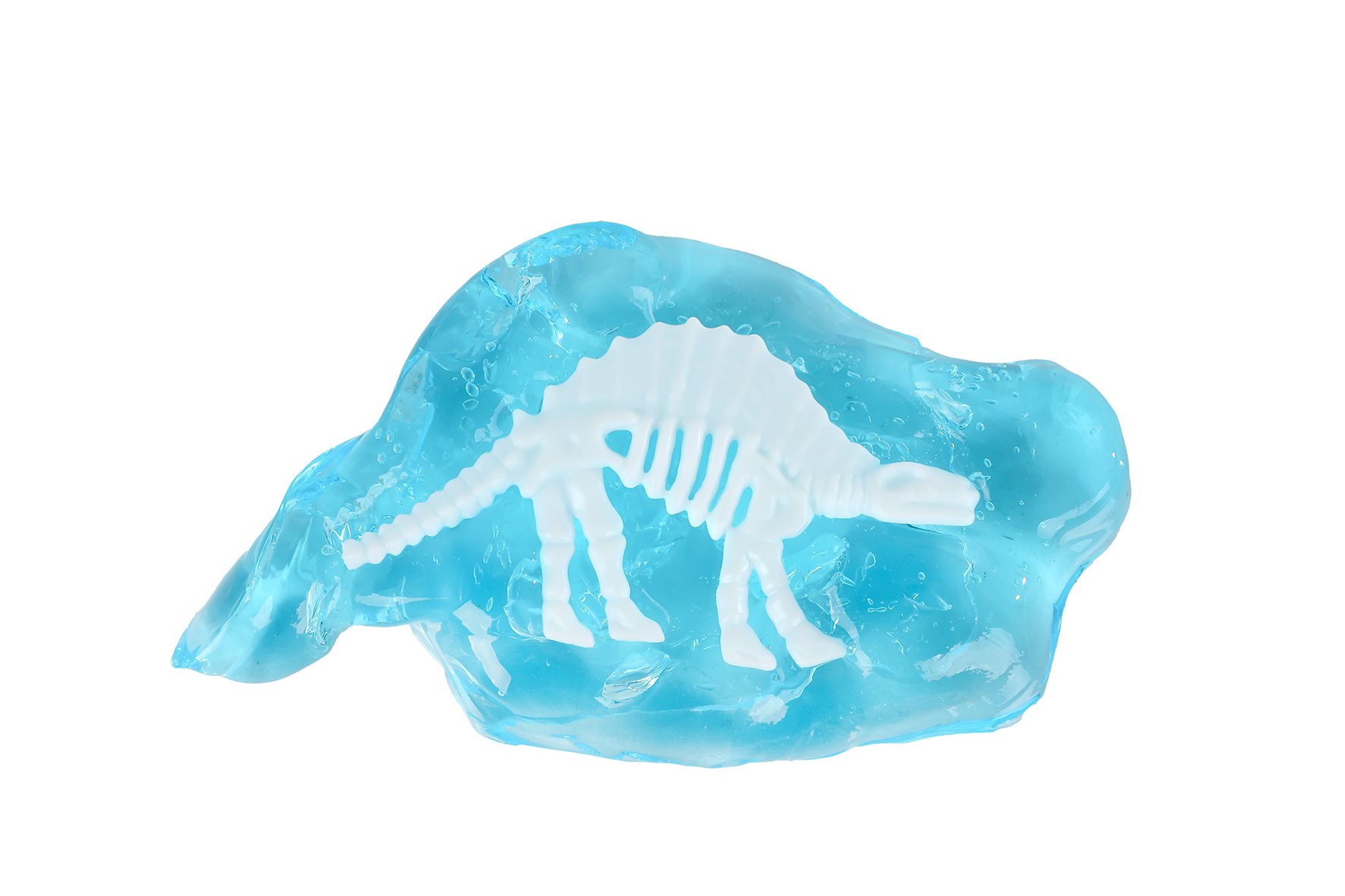DinoWorld skelet met dinoslijm 6 figuren 4ass kleur 10cm