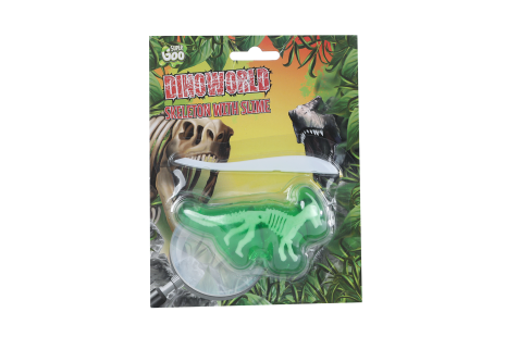 DinoWorld skelet met dinoslijm 6 figuren 4ass kleur 10cm