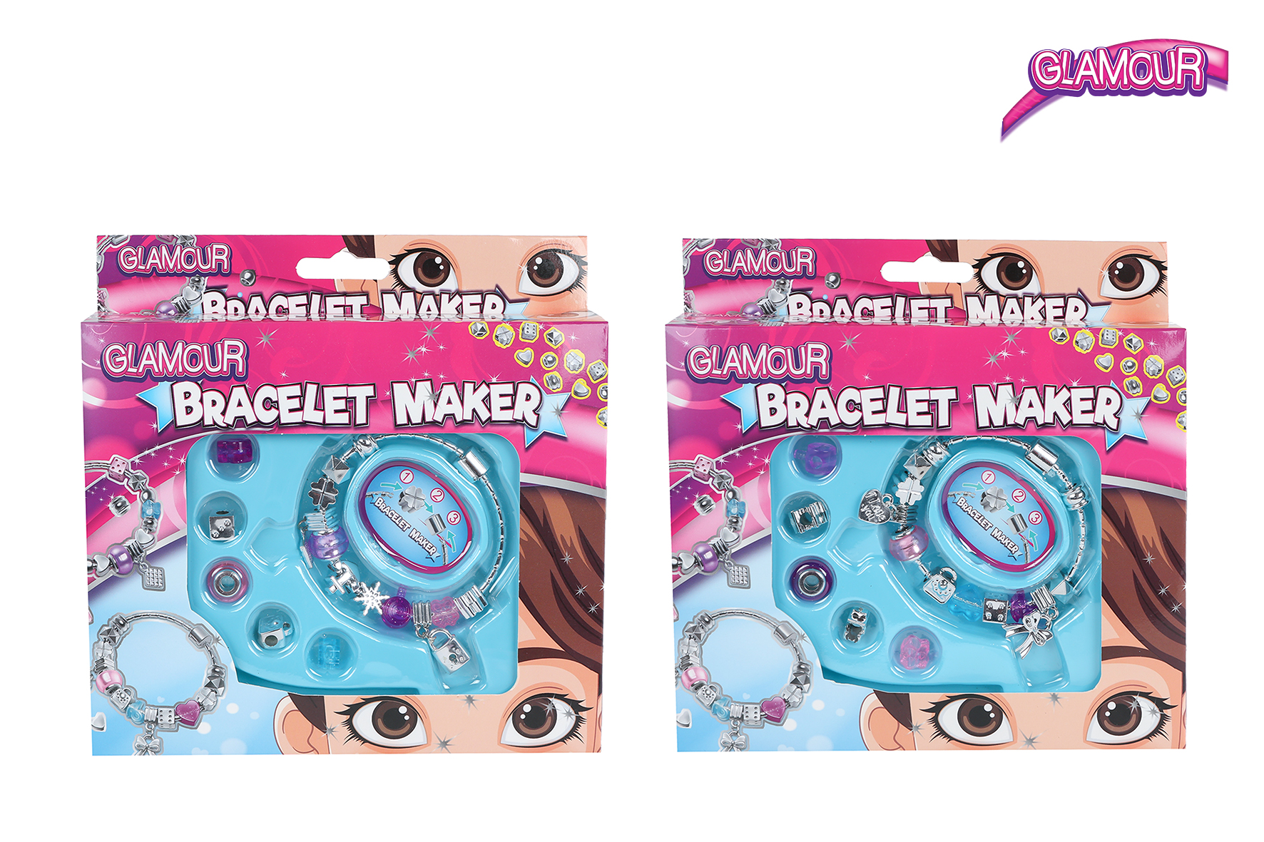 Glamour Maak je eigen bedelarmbandje 2ass 17cm