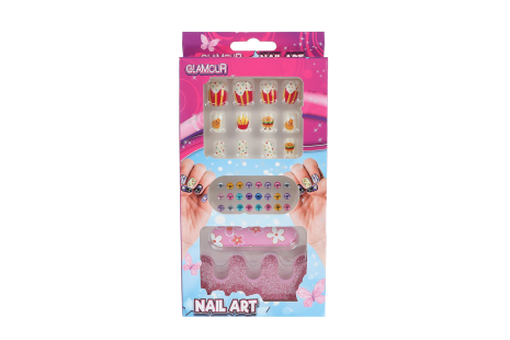Glamour kunstnagels met diamant/accessoires assorti display