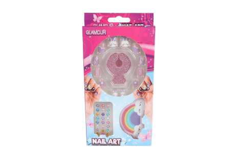 Glamour kunstnagels met diamant/accessoires assorti display