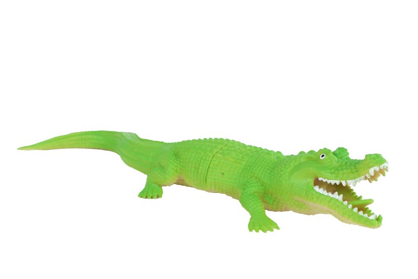 Jungle Expedition krokodil 2ass kleur 28cm