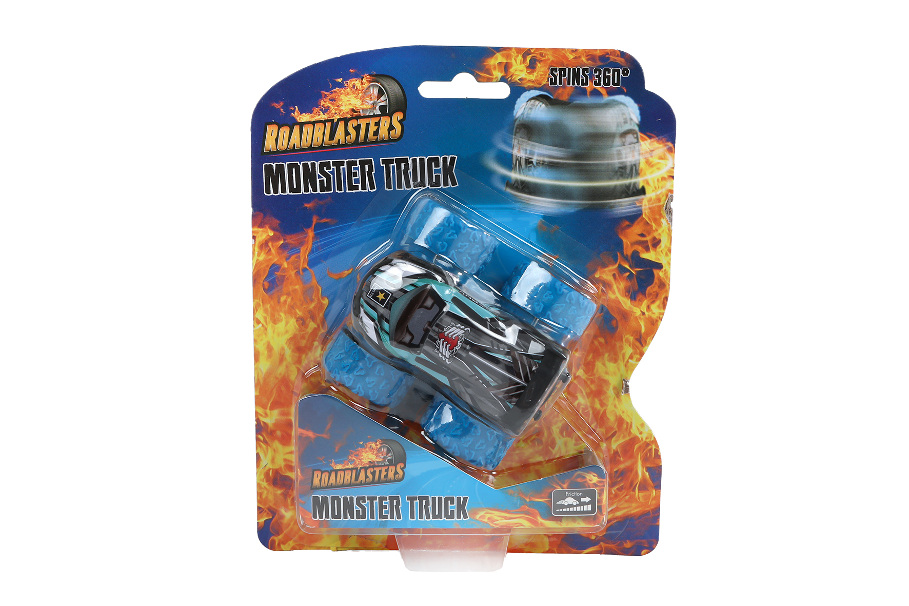 Roadblasters bigfoot spinning auto frictie 8ass 7,5cm