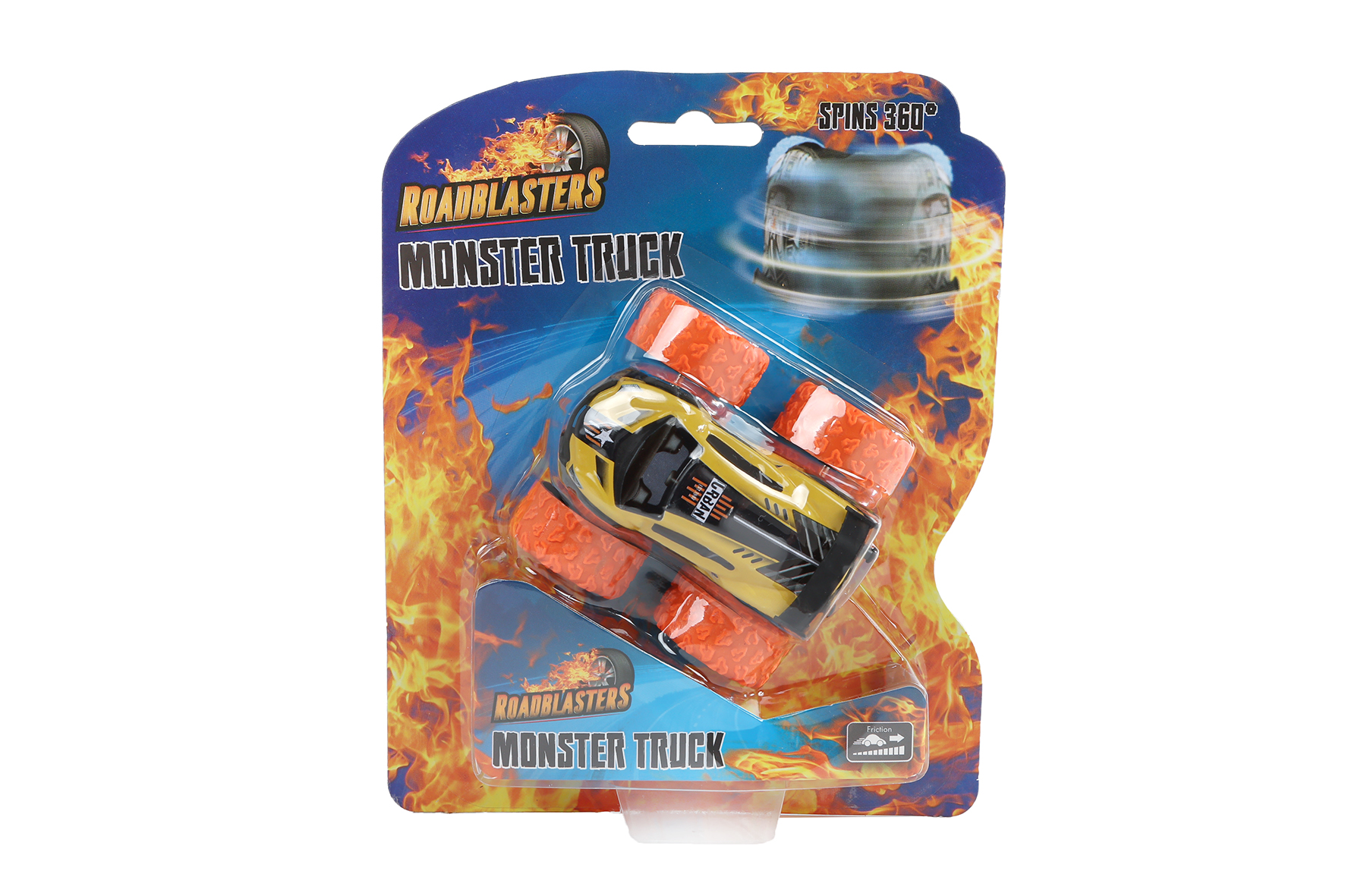 Roadblasters bigfoot spinning auto frictie 8ass 7,5cm