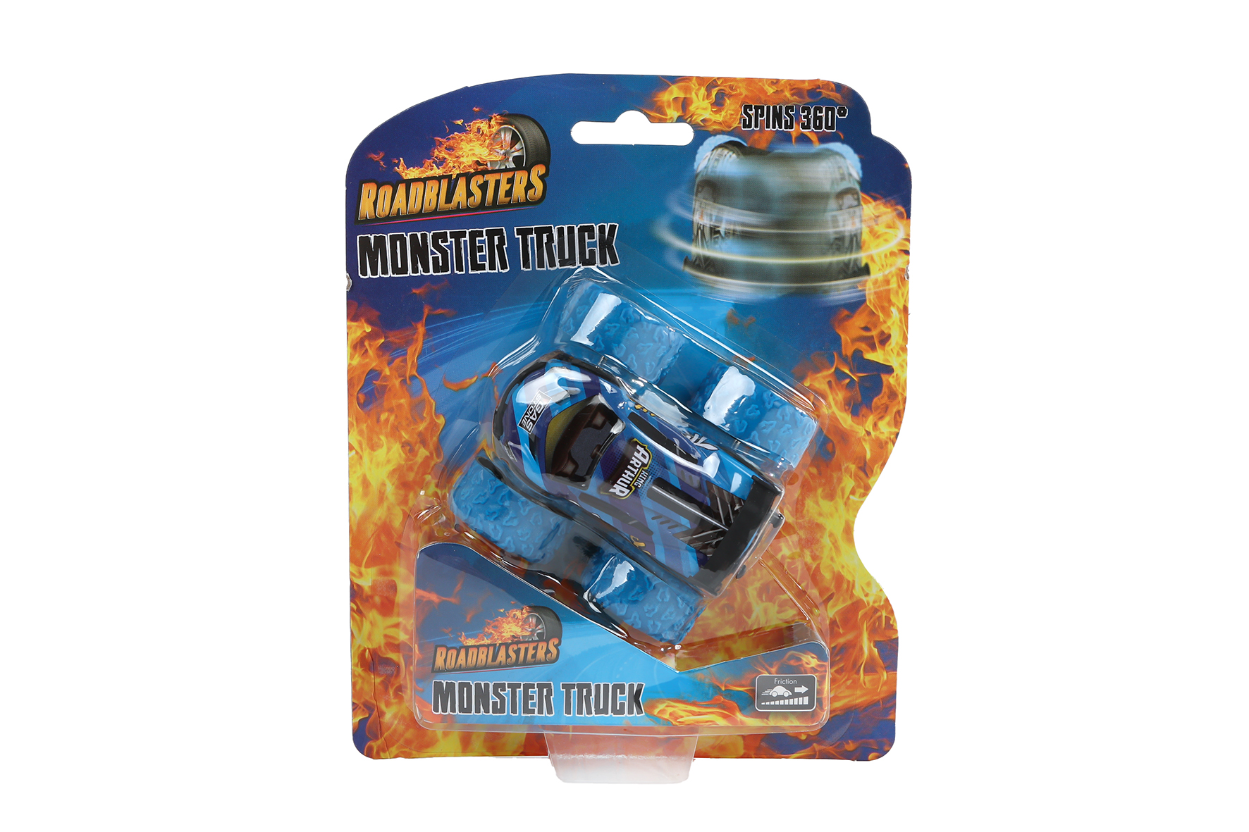 Roadblasters bigfoot spinning auto frictie 8ass 7,5cm
