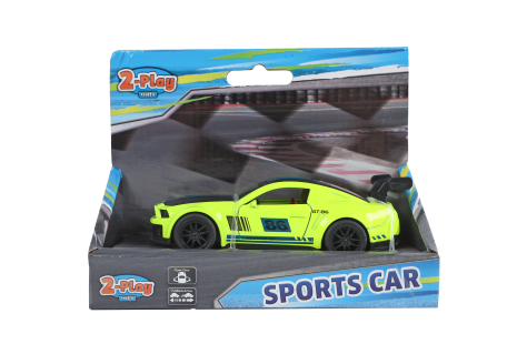2-Play sportauto die cast pull back 4ass 11,5cm