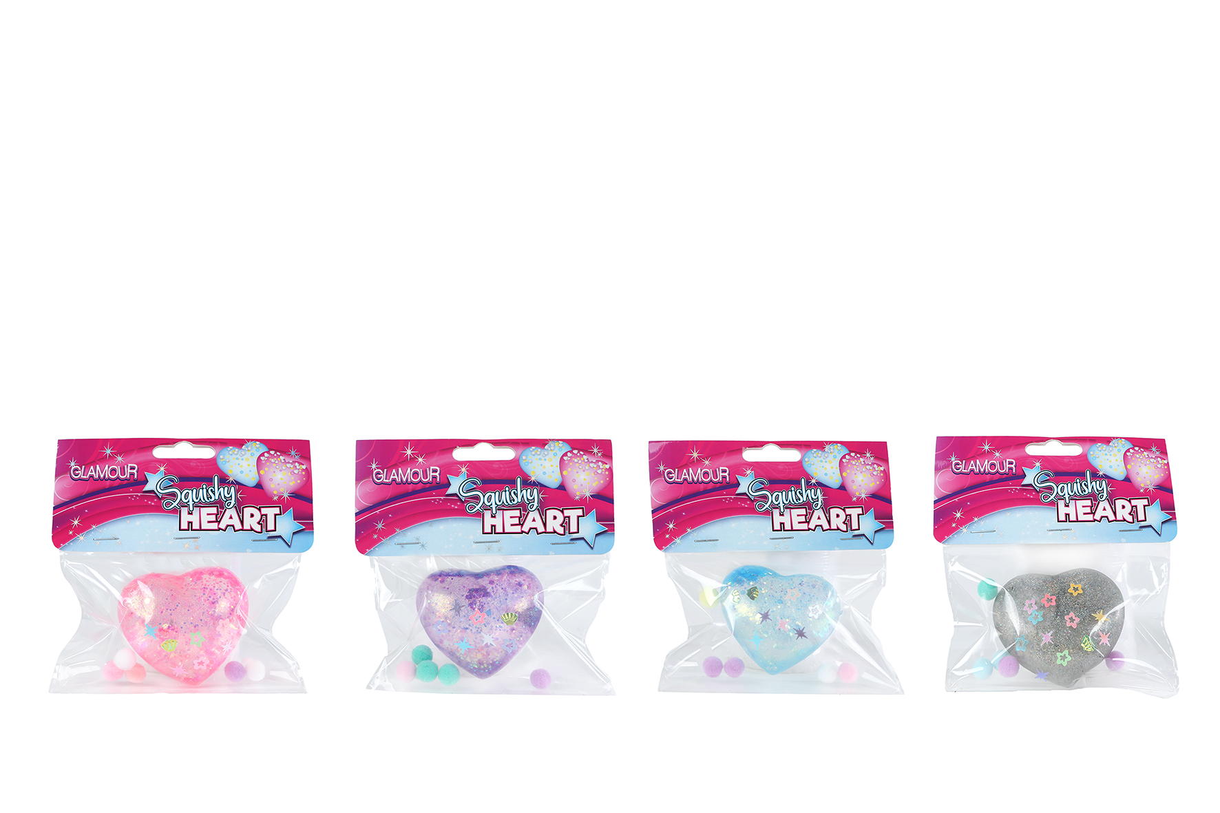 Glamour Squishy sugar hart 4ass