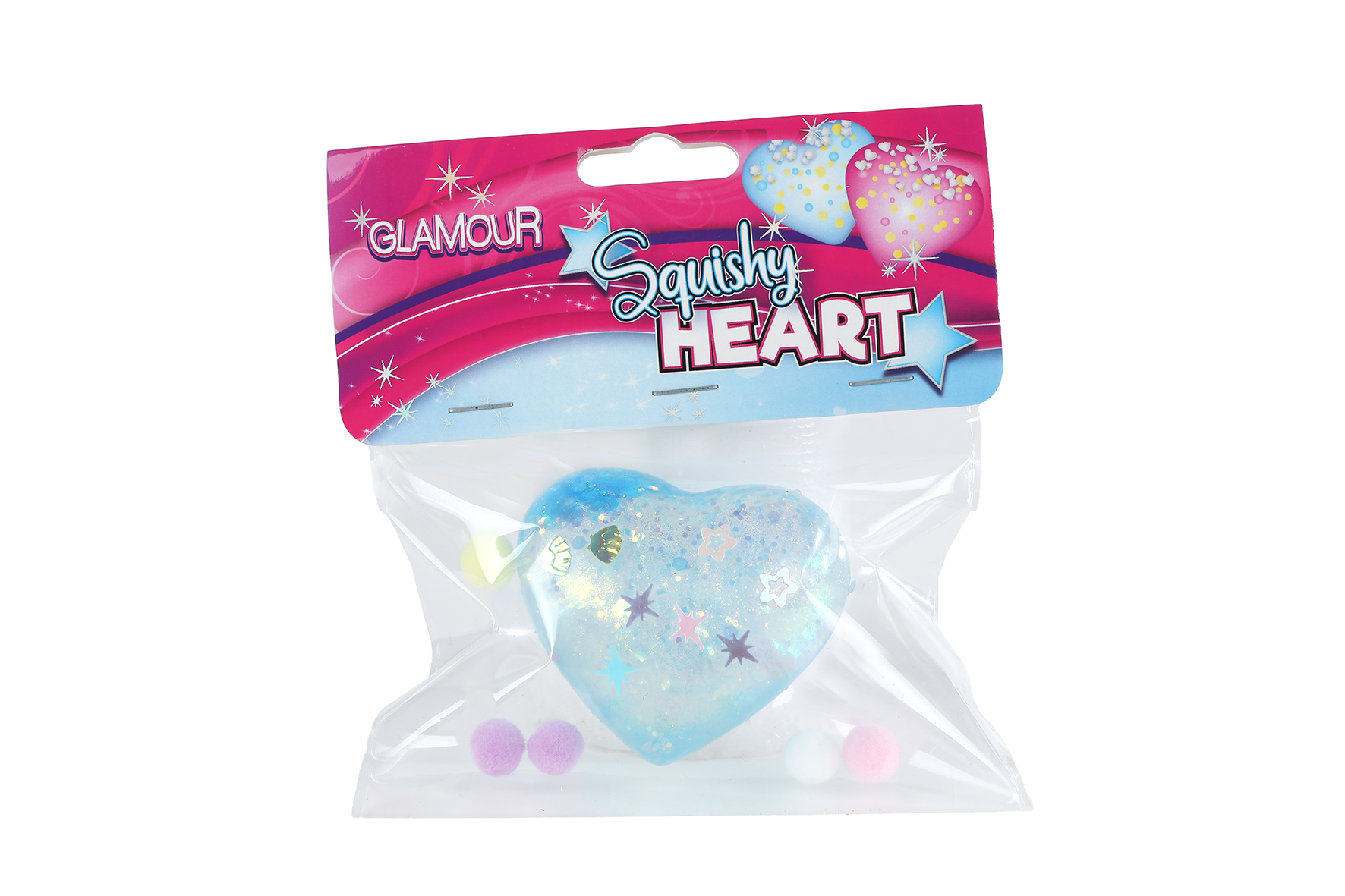 Glamour Squishy sugar hart 4ass