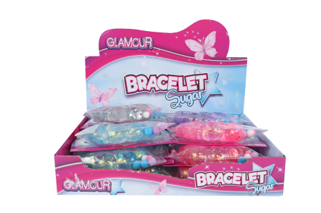 Glamour Squishy sugar armband 4ass 8cm