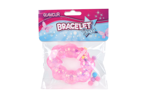 Glamour Squishy sugar armband 4ass 8cm
