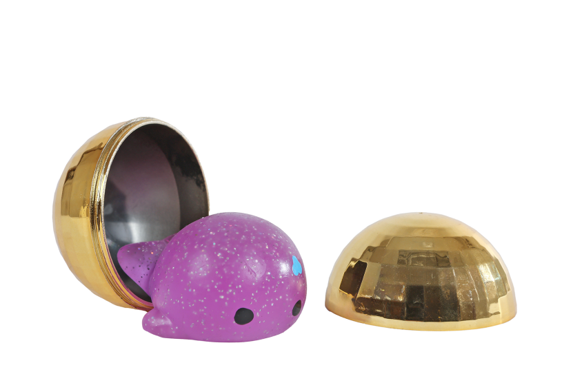 Glamour Squishy surprise glitterbal 6,5cm