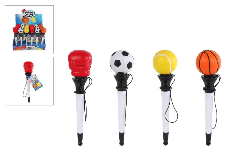 Pen sportbal/boxing 4ass 18cm