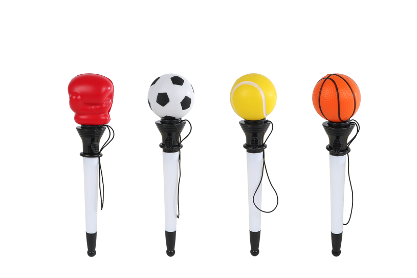 Pen sportbal/boxing 4ass 18cm