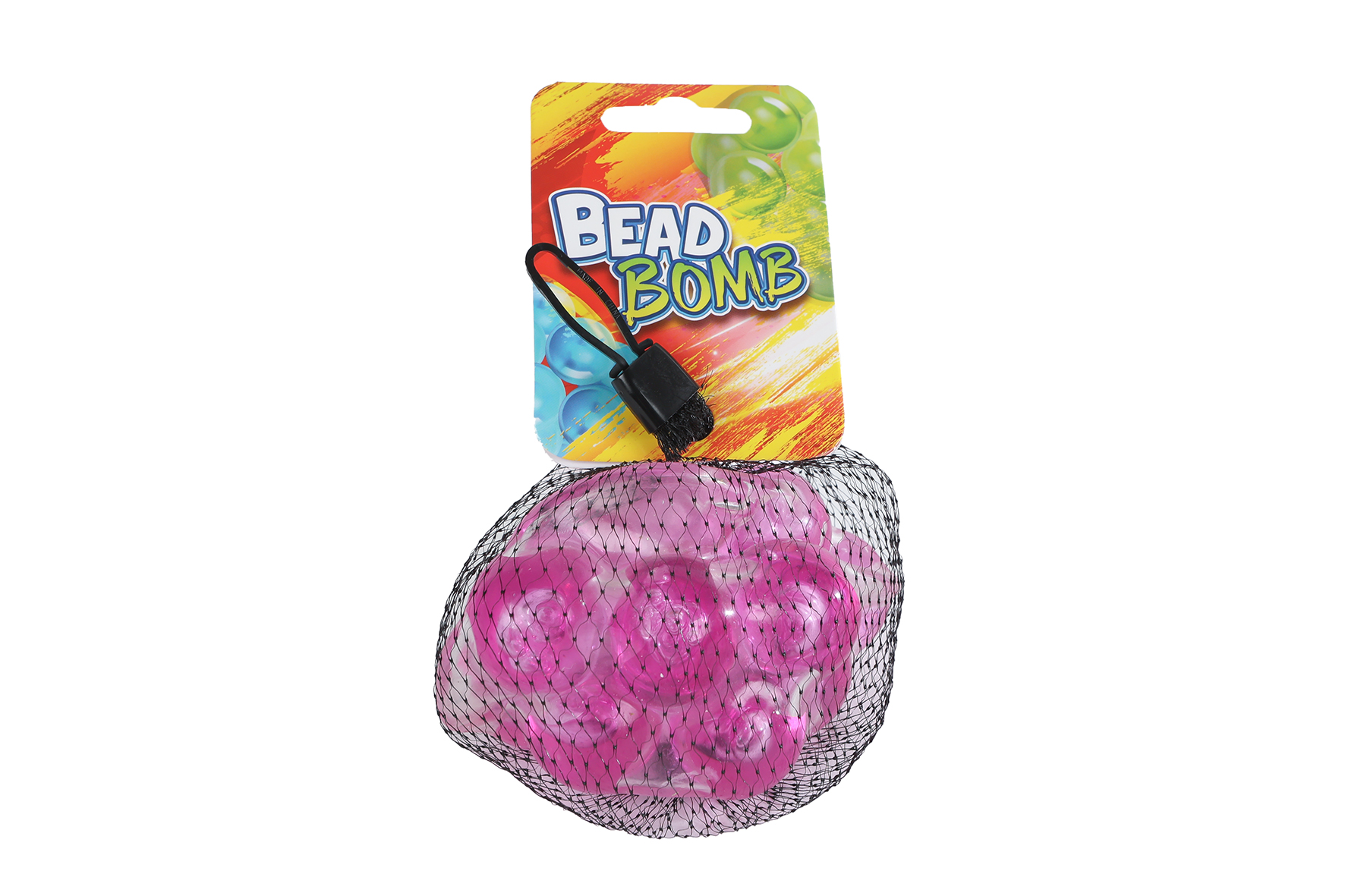 Knisper antistress kralenbal 4ass kleur 9cm