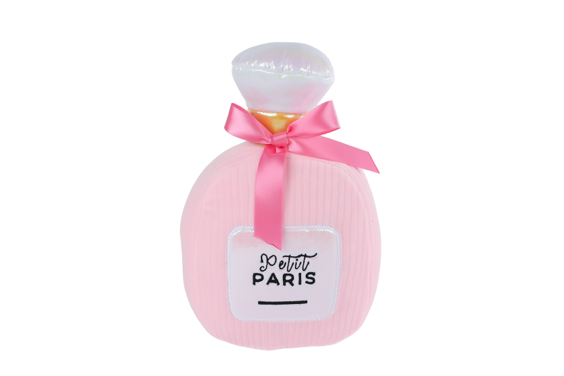 Glamour parfumfles vierkant 2ass pluche 22cm