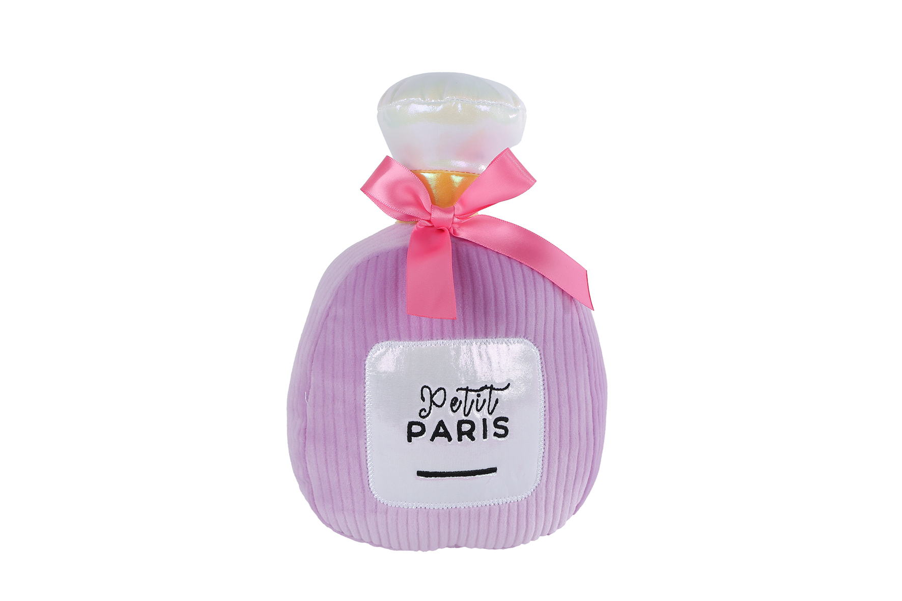 Glamour parfumfles vierkant 2ass pluche 22cm