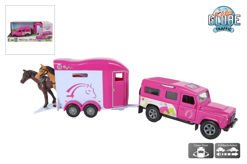 Kids Glove Land Rover met Cheval Liberte paardentrailer