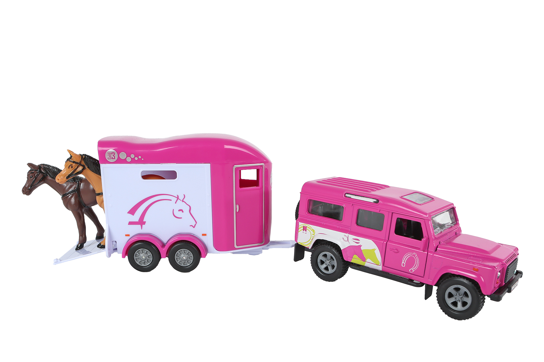 Kids Glove Land Rover met Cheval Liberte paardentrailer