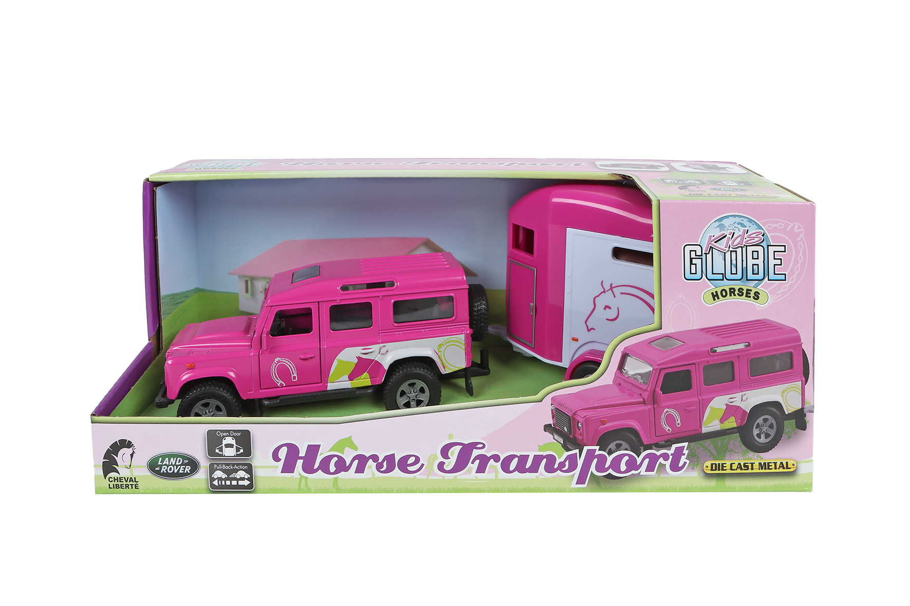 Kids Glove Land Rover met Cheval Liberte paardentrailer