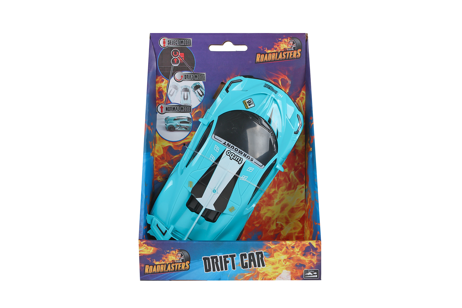 Roadblasters auto met drift functie frictie 6ass 16cm