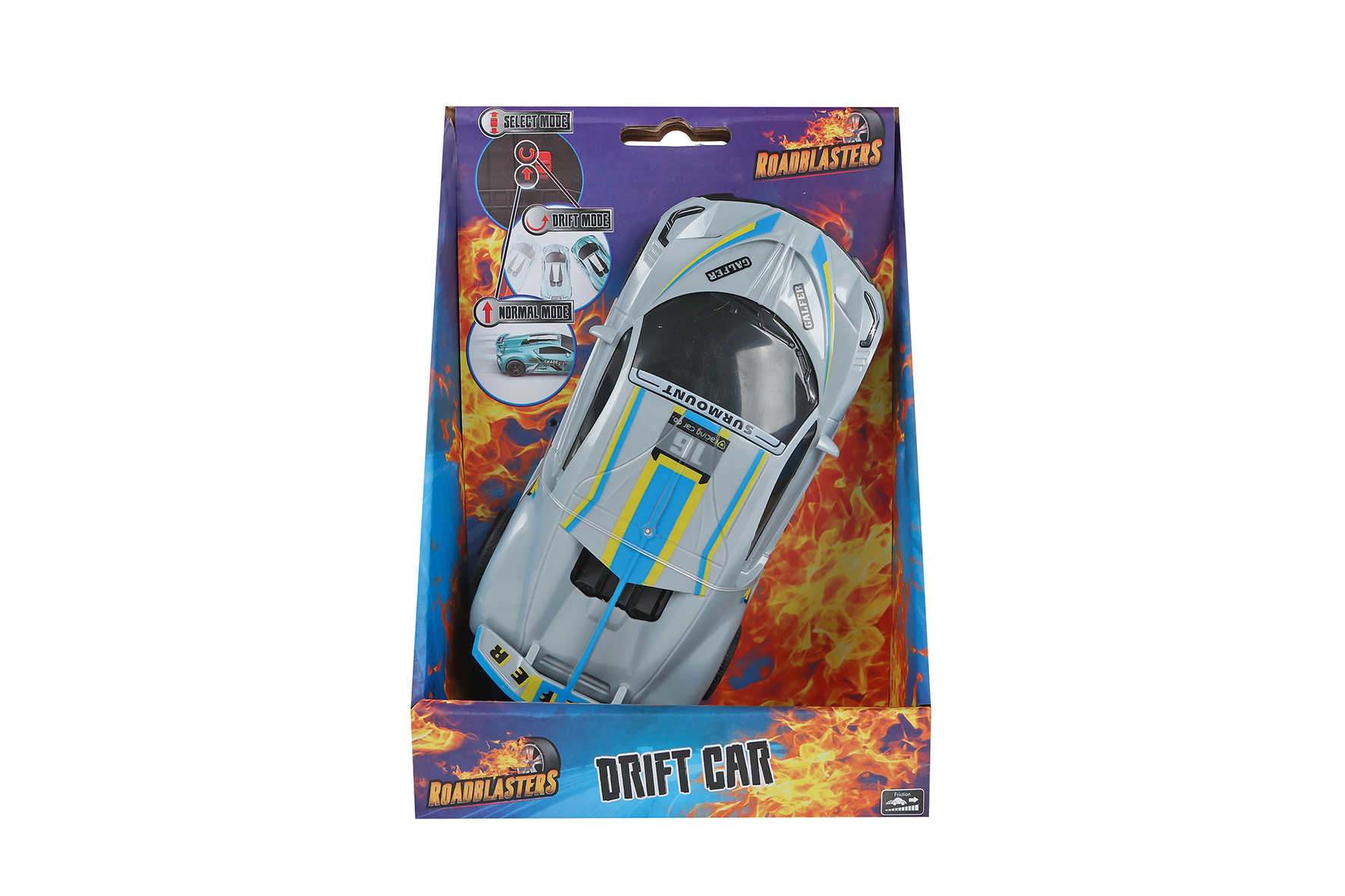 Roadblasters auto met drift functie frictie 6ass 16cm