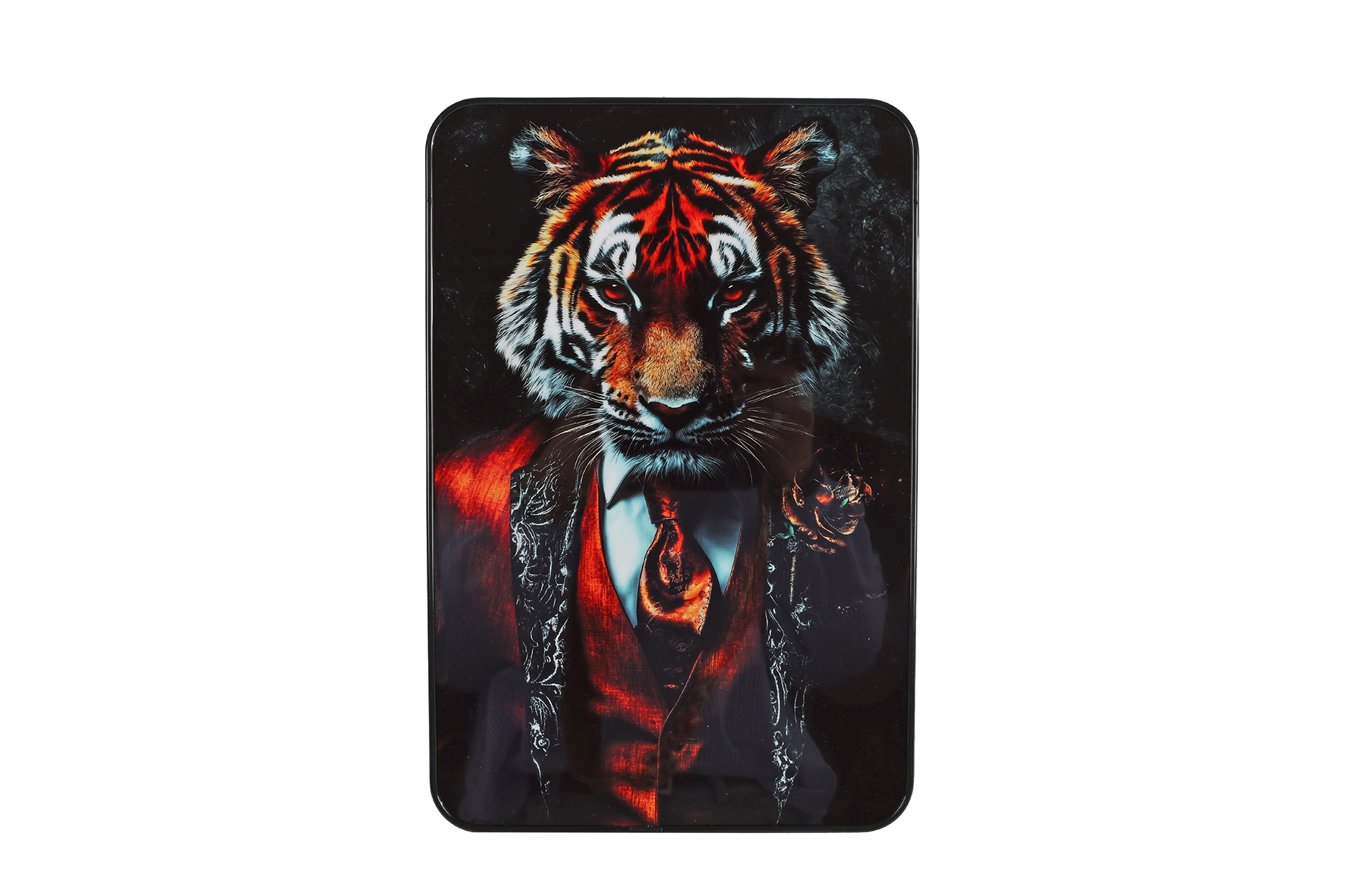 Schilderij Gentlemen Animals zwart 20x30x1cm 3 assorti