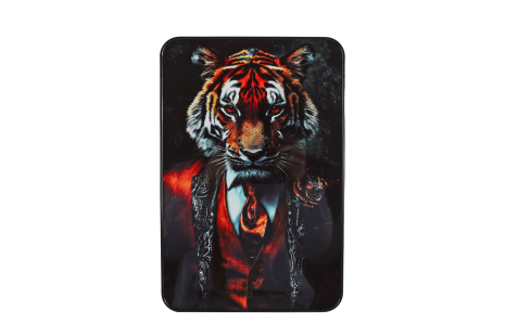 Schilderij Gentlemen Animals zwart 20x30x1cm 3 assorti