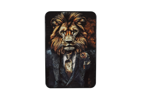 Schilderij Gentlemen Animals zwart 20x30x1cm 3 assorti