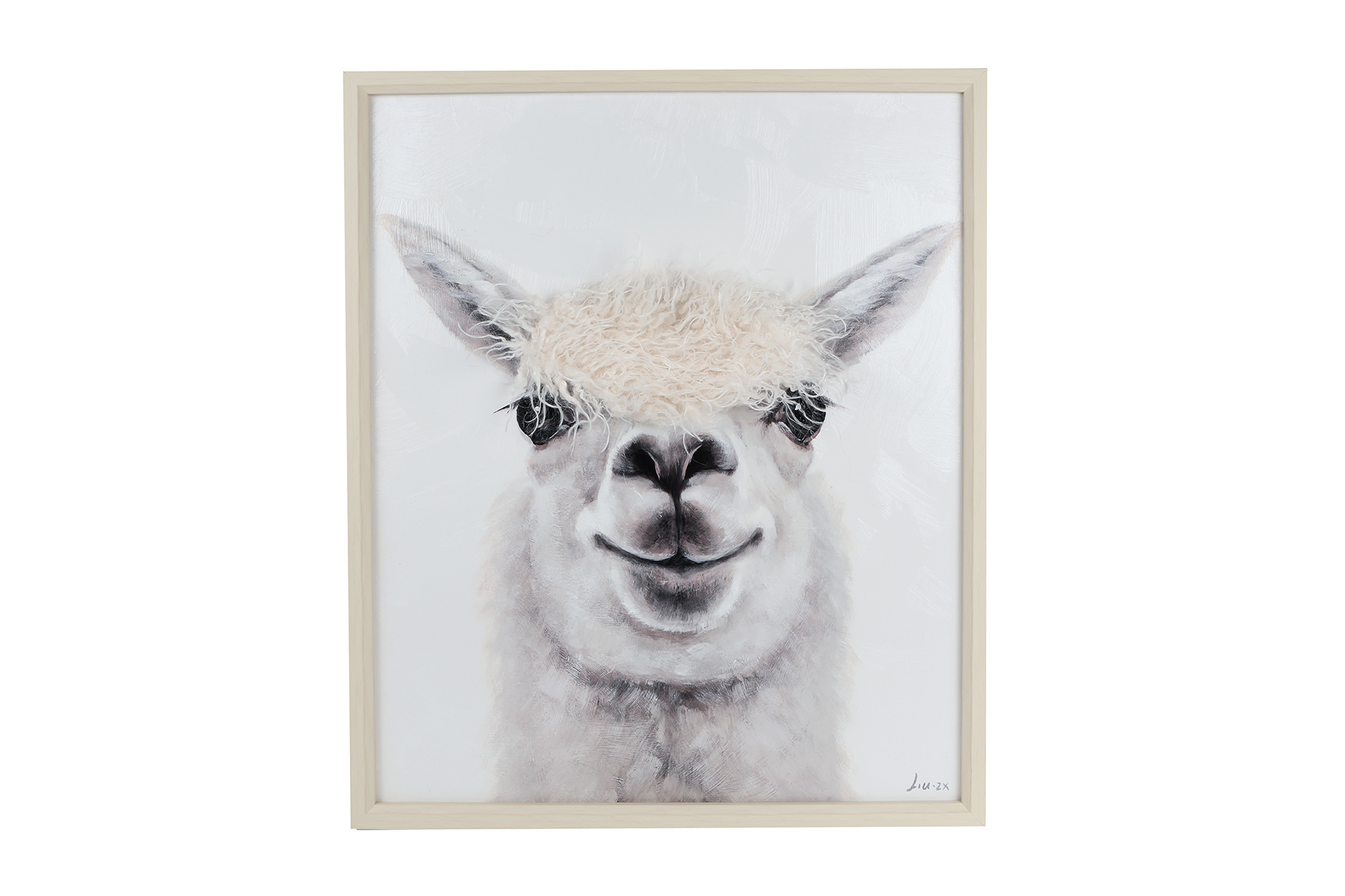 Schilderij Animals bruin hout 50x60x3,5cm assorti