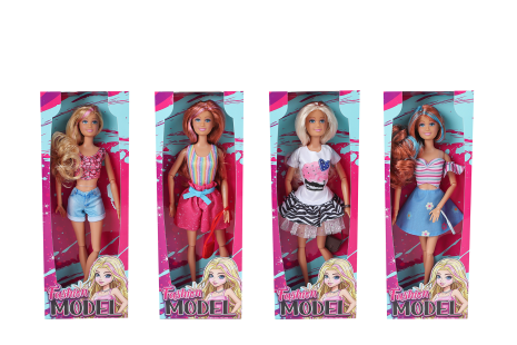 Pop Fashion Model zomerkleding 29cm 4 assorti