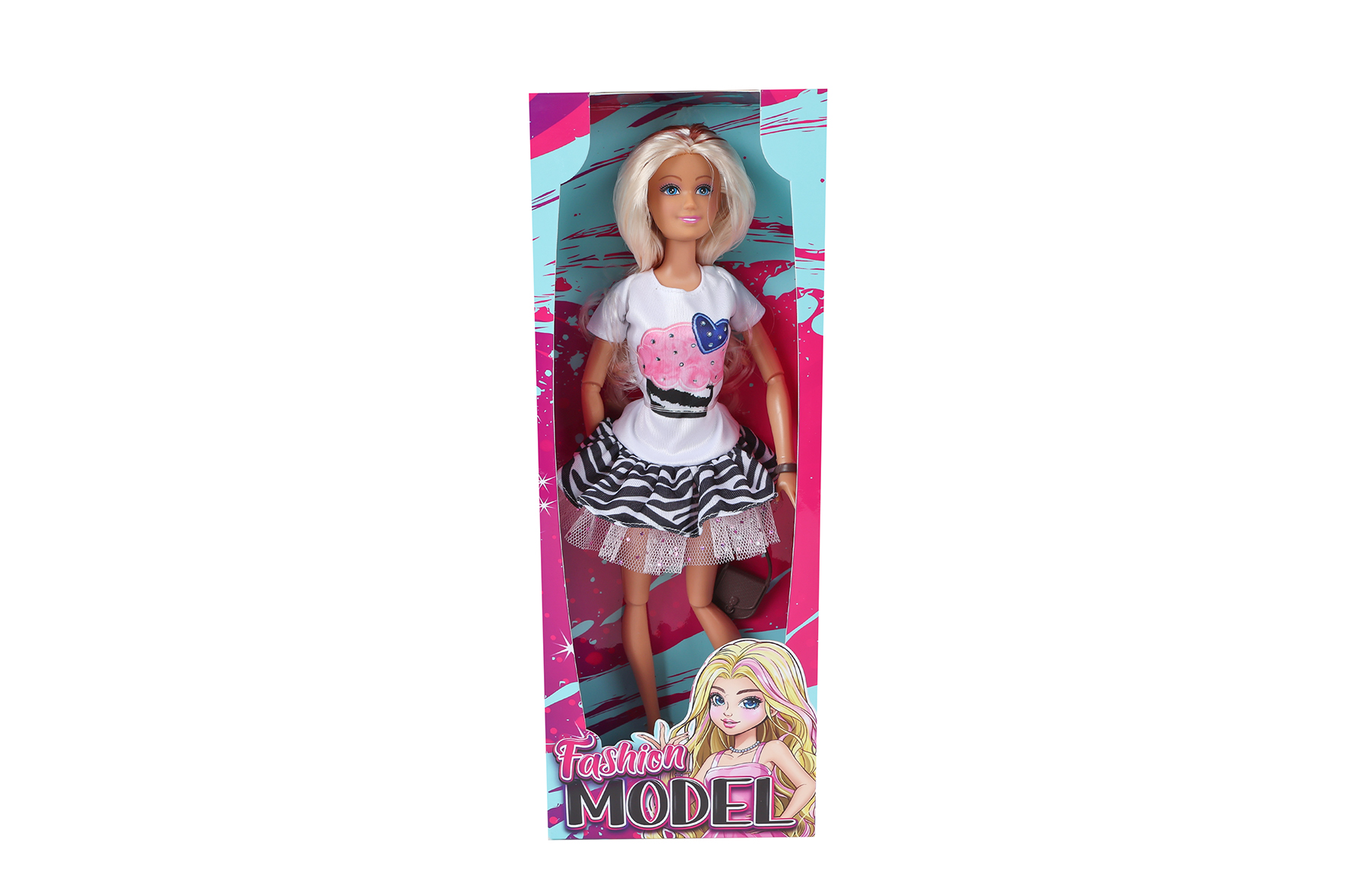 Pop Fashion Model zomerkleding 29cm 4 assorti