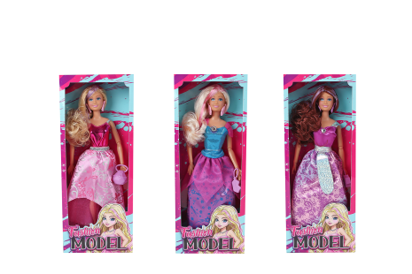 Pop Fashion Model avondjurk 29cm 3 asssorti