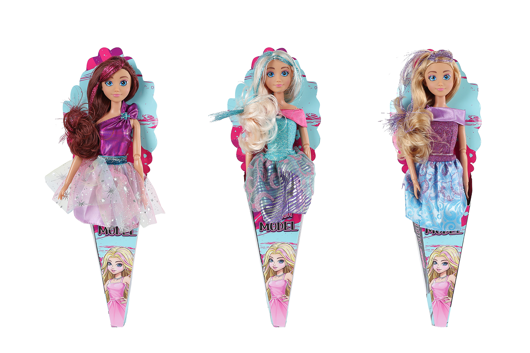 Pop Fashion Model modejurk 29cm 3 assorti