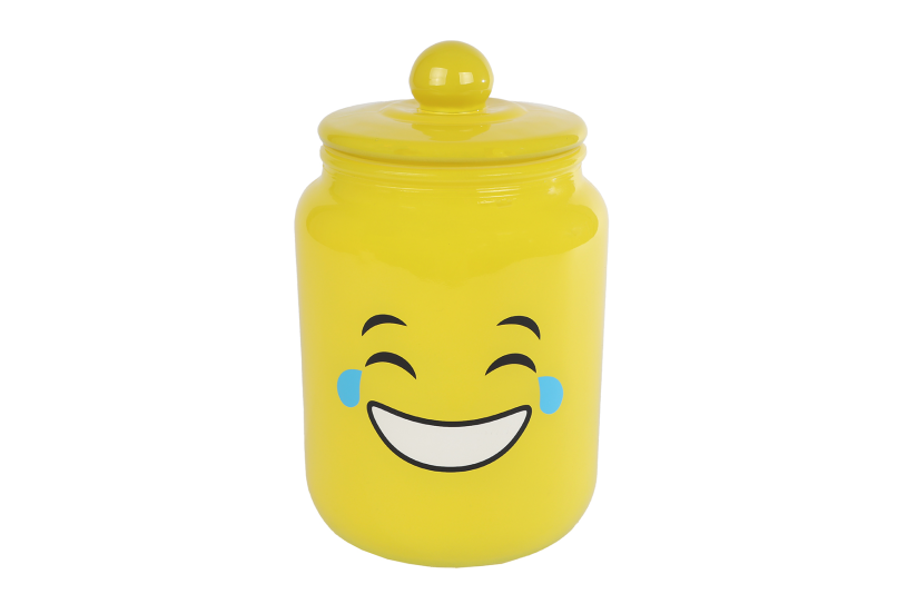 Voorraadpot glas Smile 225x135x135cm assorti