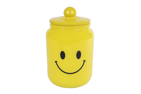 Voorraadpot glas Smile 225x135x135cm assorti