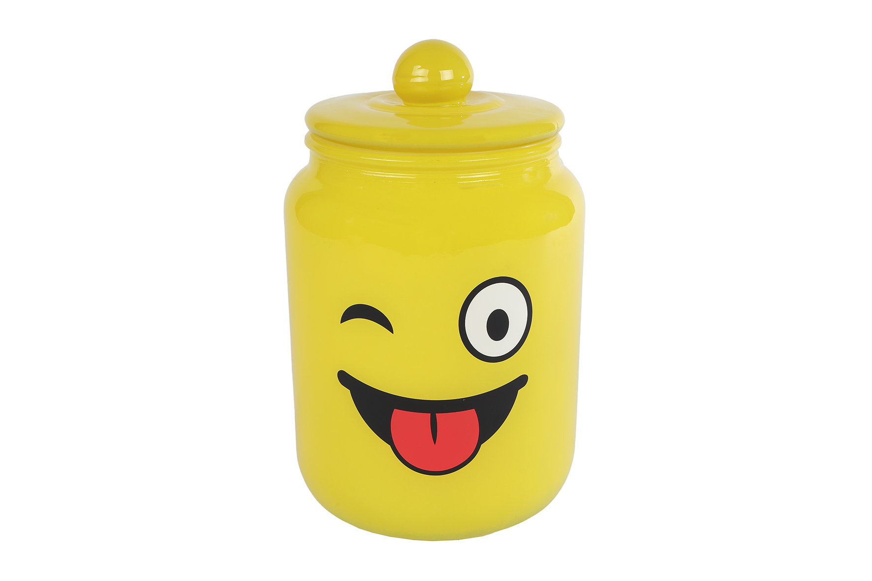 Voorraadpot glas Smile 225x135x135cm assorti