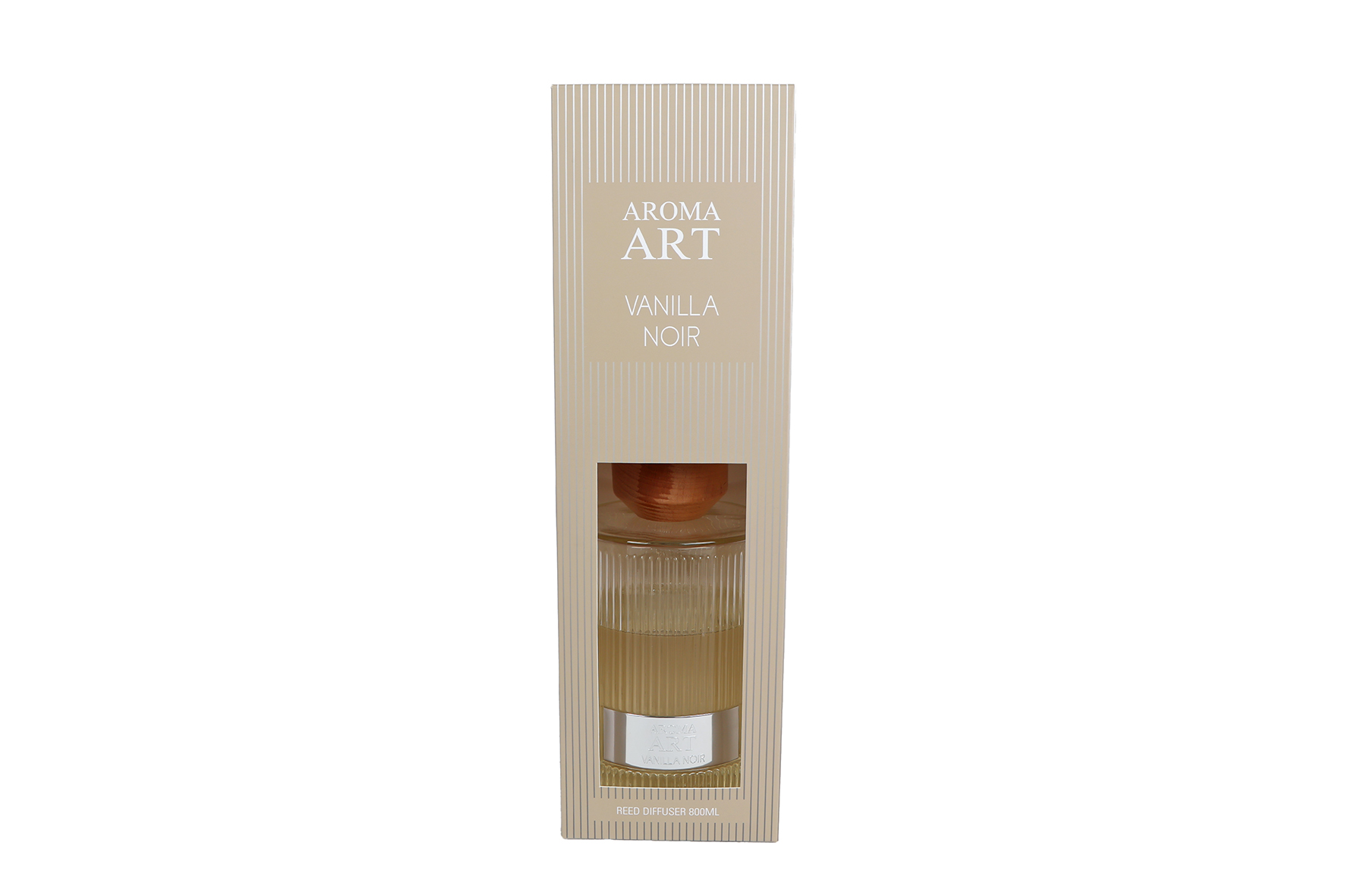 Diffuserset Aroma Art vanilla 800ml amber glas 23x23x39cm