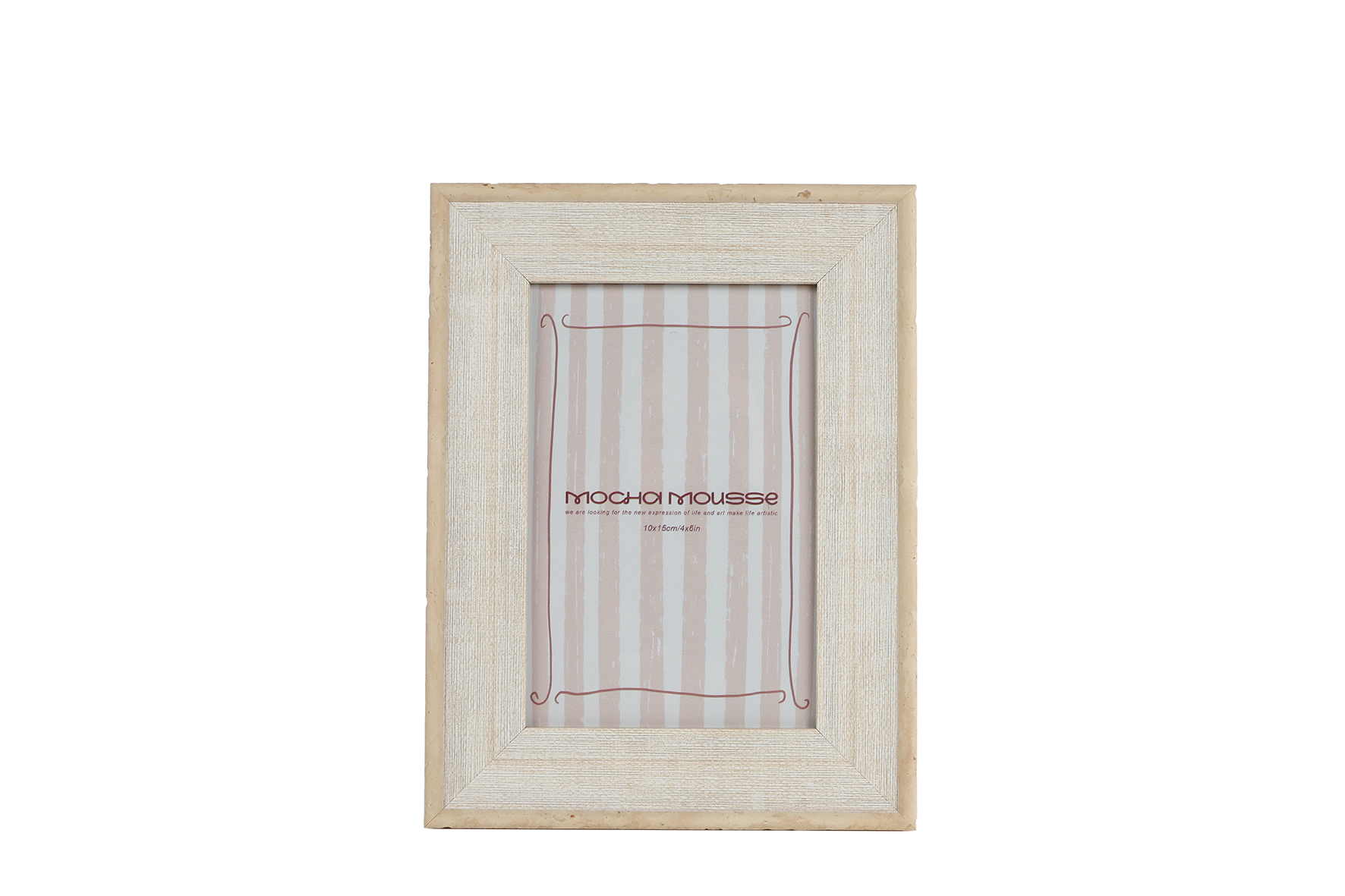 Fotolijst Kaat (10x15) oud wit polystone 16x21x2cm