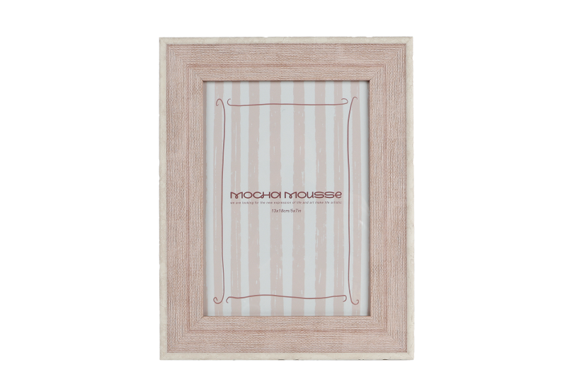 Fotolijst Kaat (13x18) oud roze polystone 19x24x2cm